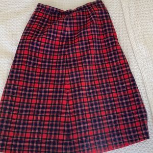 Pendleton plaid skirt with lining